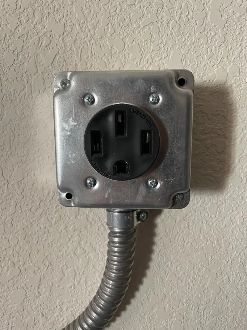 NEMA 14-50 outlet installed for Electrical Panel Upgrade in Homer